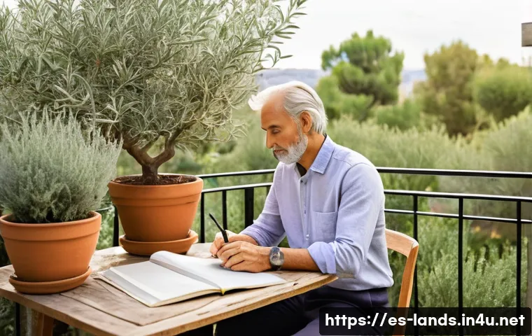 조경 학습 목표 설정과 관리 방법 - **The Visionary Gardener's Blueprint**: An adult, gender-neutral individual, dressed in casual yet m...